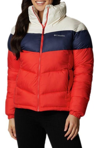 Doudoune Color-Block Rouge et bleu marine