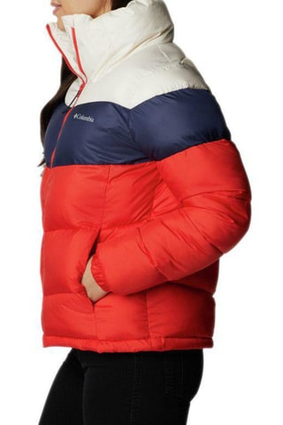 Doudoune Color-Block Rouge et bleu marine