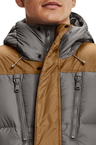 Doudoune à capuche CGI Dow Blocked - Gris et marron