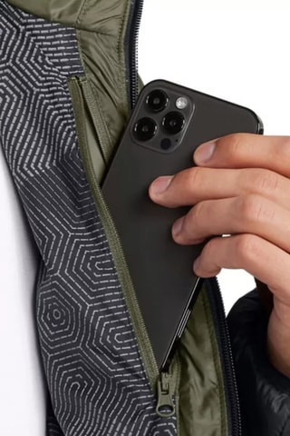 Doudoune à capuche - Noir et kaki