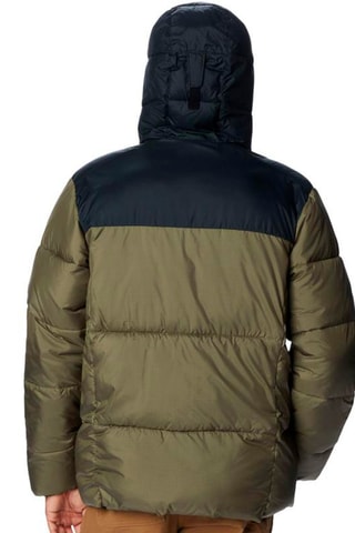 Doudoune à capuche Puffect - Kaki et noir