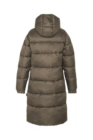 Doudoune longue à capuche - Kaki