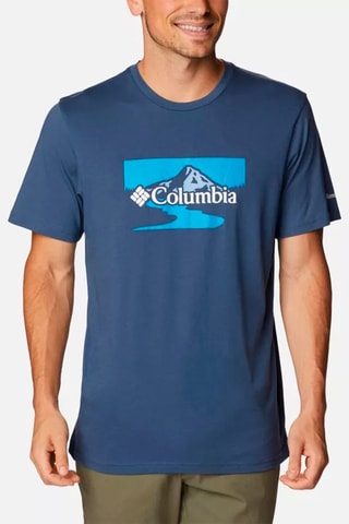 T-shirt Graphic Path Lake II - Bleu marine