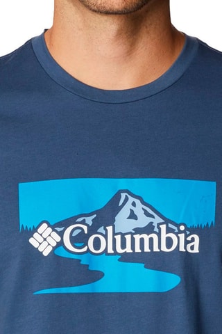 T-shirt Graphic Path Lake II - Bleu marine