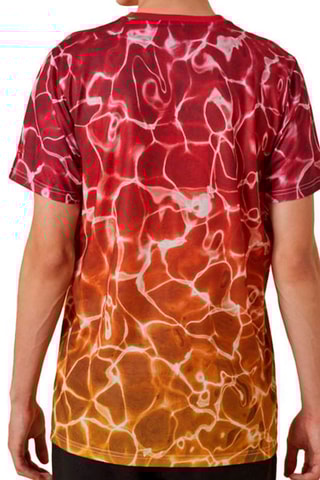 T-shirt NBA Tm Color Wtr Print Chicago Bulls - Rouge et moutarde