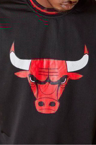 T-shirt NBA Mesh Team Logo Ovrszd Chicago Bulls - Noir