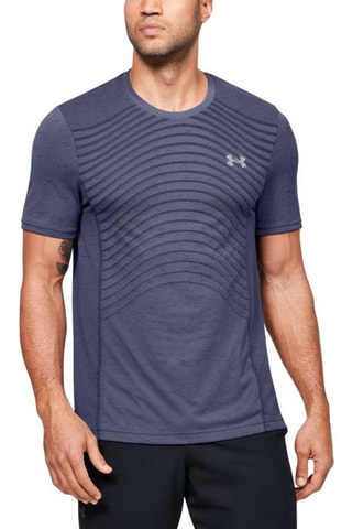 T-shirt Seamless Wave Ss Tee - Bleu marine