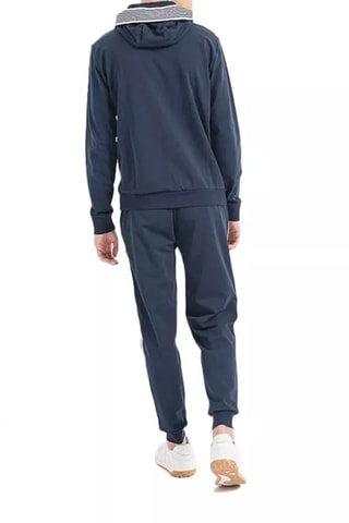 Sweat à capuche et jogging - Bleu marine et blanc
