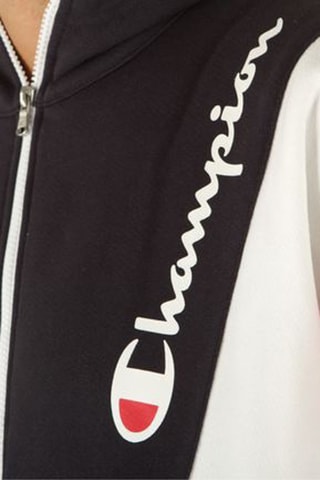 Sweat à capuche - Bleu marine et blanc