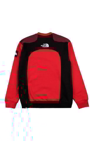 Sweat BB Cut & Sew Crew - Rouge et noir