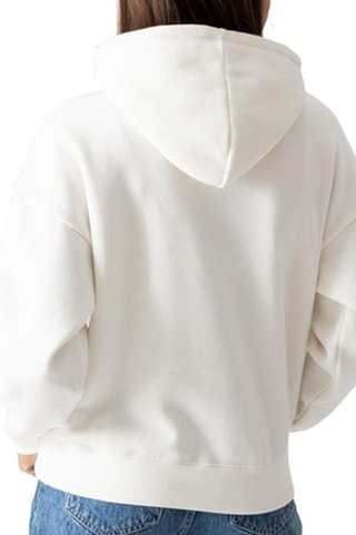 Sweat à capuche - Blanc et rose