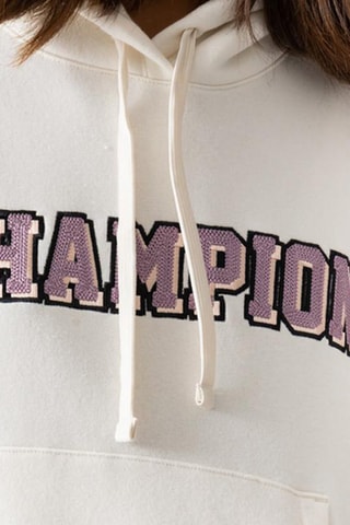 Sweat à capuche - Blanc et rose