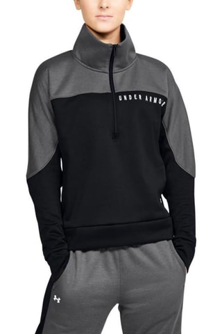 Sweat Athlete Recovery Knit 1/2 Zip  -  Noir et gris