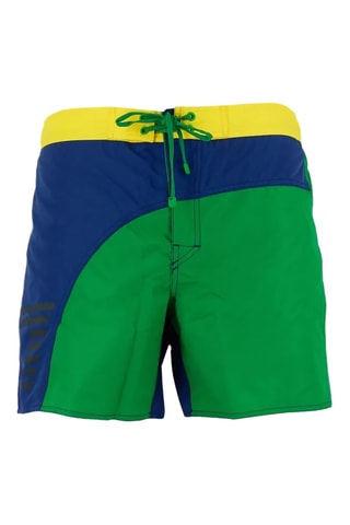 Short de bain - Vert et bleu marine