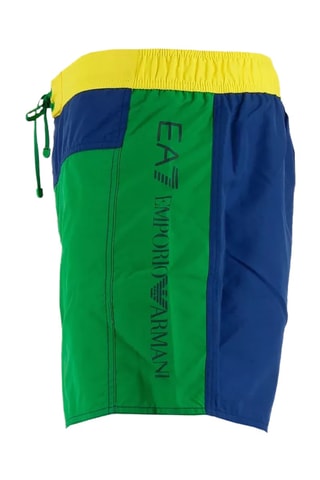 Short de bain - Vert et bleu marine