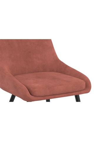 2 chaises Olivia - Terracotta et noir
