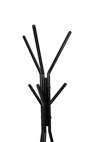 Porte-manteau Elize - Noir et imitation bois