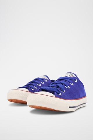 Baskets en cuir - Bleu