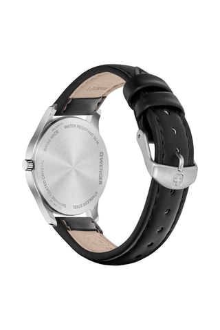 Montre à quartz en polyuréthane City Classic - Noir et argenté