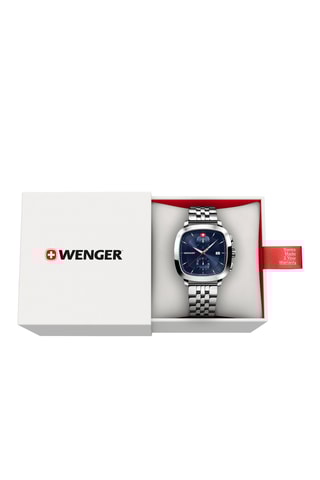 Montre à quartz en acier inoxydable - Chronographe - Argenté