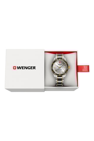 Montre à quartz en acier inoxydable - Argenté et noir