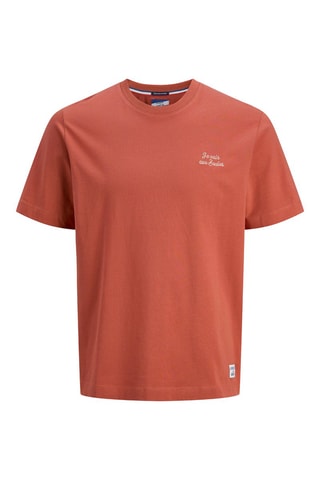 T-shirt en coton biologique - Rouge brique