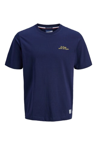 T-shirt en coton biologique - Bleu marine