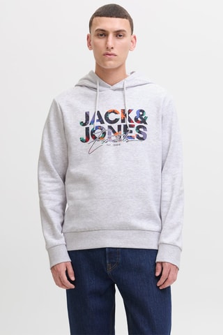 Sweater met Capuchon - Gemêleerd Wit