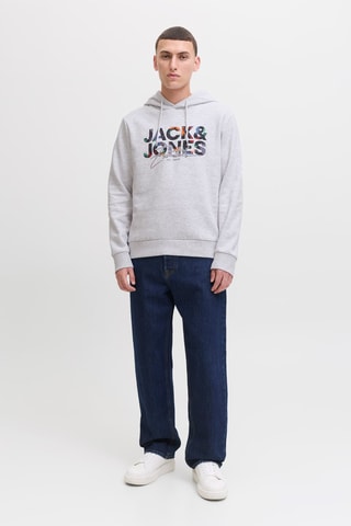 Sweater met Capuchon - Gemêleerd Wit