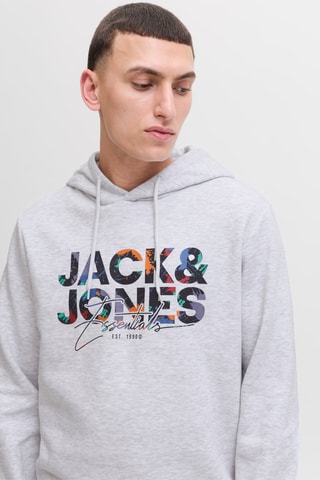 Sweater met Capuchon - Gemêleerd Wit