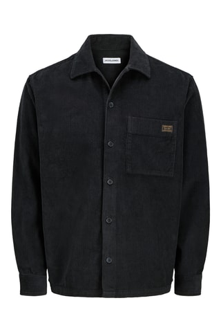 Chemise en velours en coton biologique - Noir