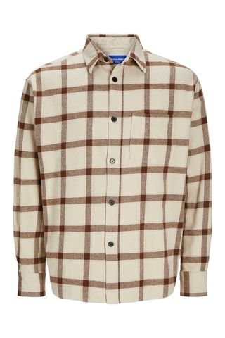 Chemise - Beige et bordeaux