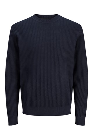 Pull en coton biologique - Bleu nuit