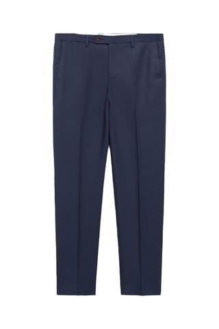 Pantalon costume slim-fit tissu comfort stretch - Bleu