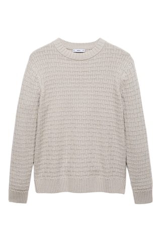 Pull-over croisé maille - Sable