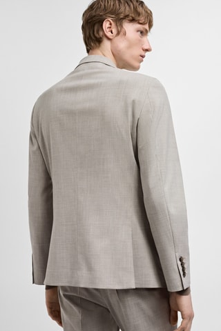 Veste costume París super slim-fit - Gris clair chiné