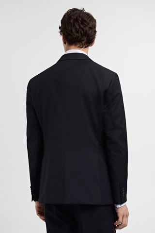 Veste costume slim-fit 100 % laine vierge - Bleu marine