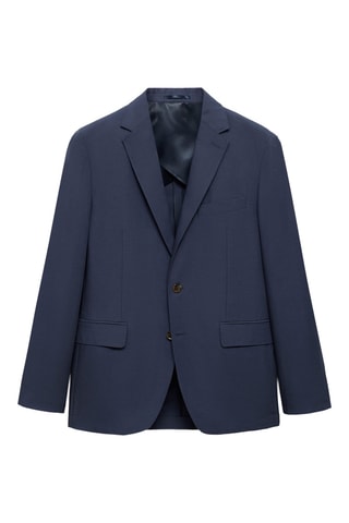 Veste costume slim-fit tissu comfort stretch - Bleu
