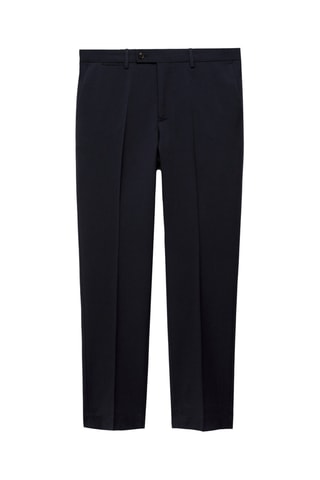 Pantalon costume slim-fit 100 % laine vierge - Bleu marine