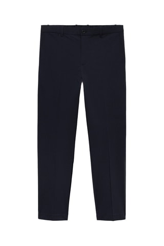 Pantalon slim-fit comfort stretch - Bleu marine