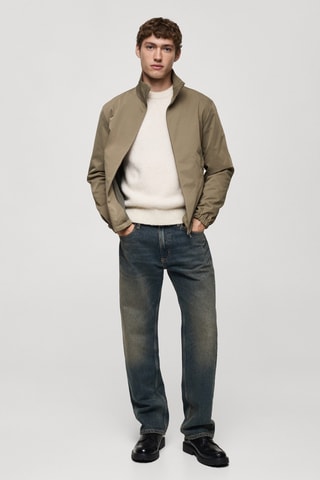 Veste zippée résistante à l'eau - Kaki