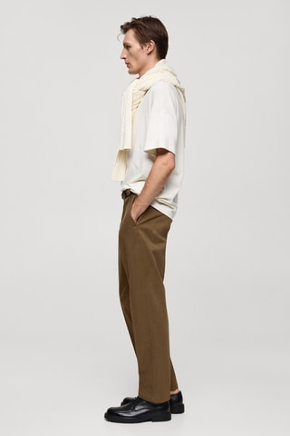 Pantalon regular-fit coton - Kaki