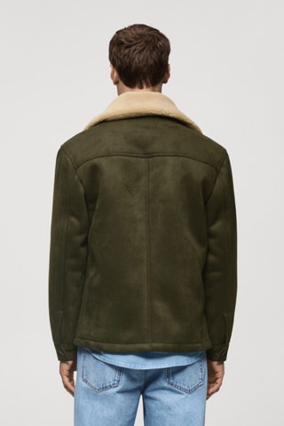 Veste double face intérieur moutonné - Kaki