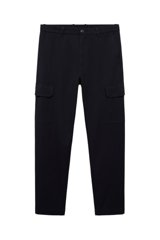Pantalon regular-fit cargo - Bleu marine