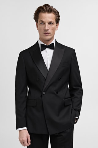 Veste costume smoking slim-fit - Noir