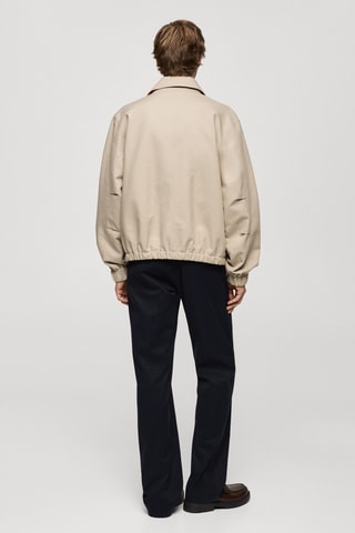 Blouson oversize coton poches - Beige