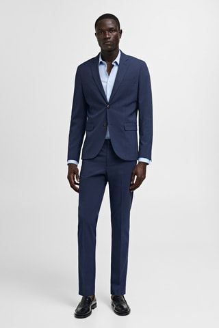 Veste costume París super slim-fit - Bleu