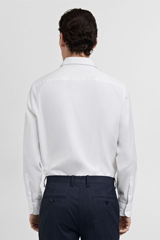 Chemise costume regular-fit structurée - Blanc