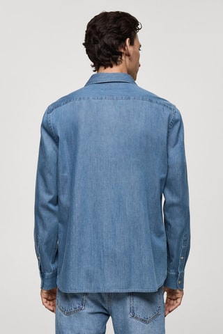 Surchemise en jean poches regular-fit - Bleu