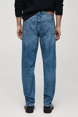 Jean Bob regular fit délavé moyen - Bleu marine
